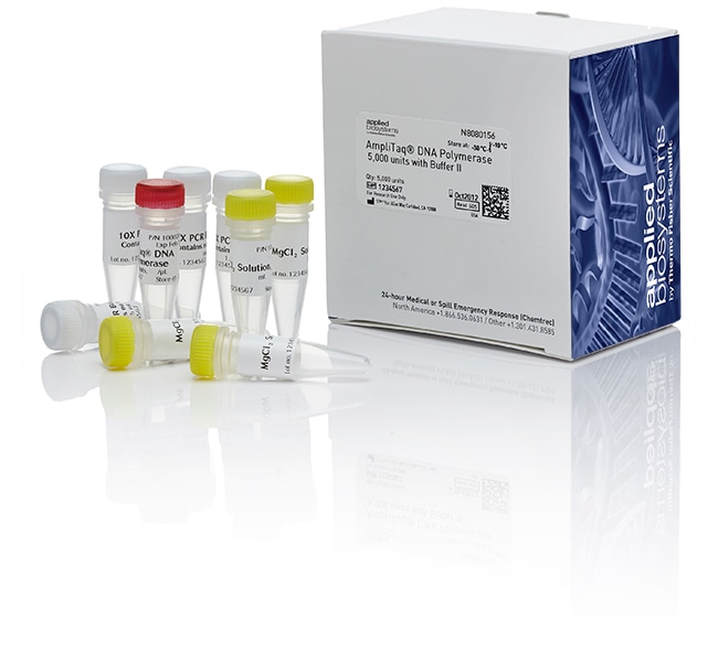 Amplitaq dna polymerase with buffer ii-5,000 units 5000 unités