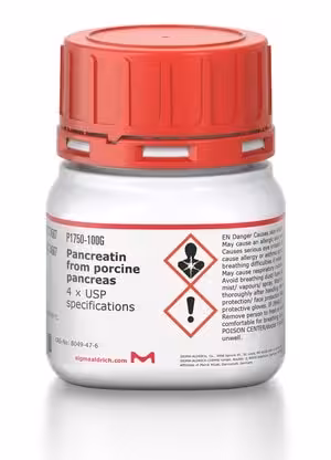 Pancreatin activity equivalent to 4x u. 100 g