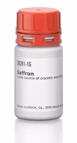 Saffron crude source of crocetin and 1 g