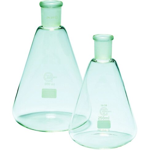 Fiole conique col rode sans bouchon 100 ml CN29/32 x 5