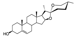 diosgenin (3béta,25R)-spirost-5-en-3-ol, powder, 100 mg