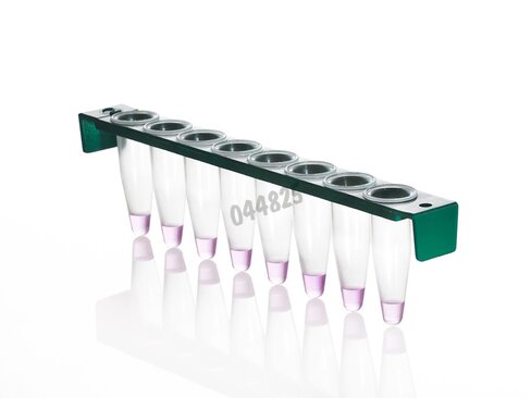 Framestrip barrette 8 tubes PCR cadre vert bouchon optique plat 4ti-0786 / g x 120
