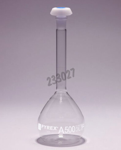 Fiole jaugée bouchée classe A avec /usp 20 ml CN10/19 sérigraphie blanche livré avec certificat individuel x 5