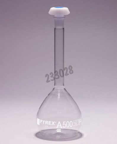 Fiole jaugée bouchée classe A avec /usp 25 ml CN10/19 sérigraphie blanche livré avec certificat individuel x 5