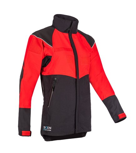 Veste USAR INSARAG bicolore gris foncé et rouge - tissu déperlant