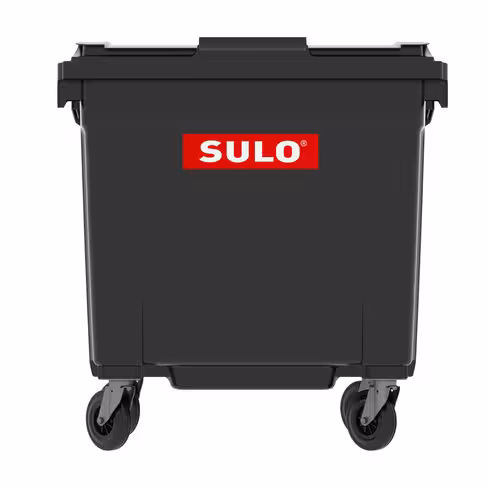 Conteneur - plastique recyclé - 770 l - 4 roues Ø 160 mm