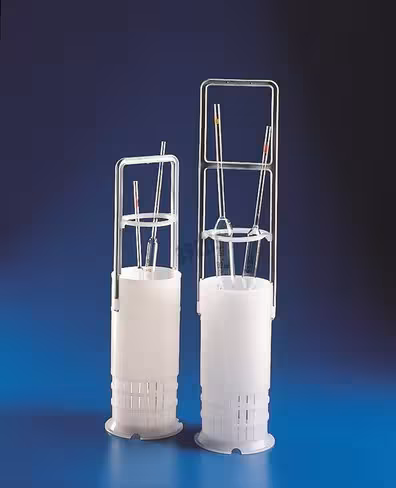 Panier porte-pipettes hauteur 650 mm x 4