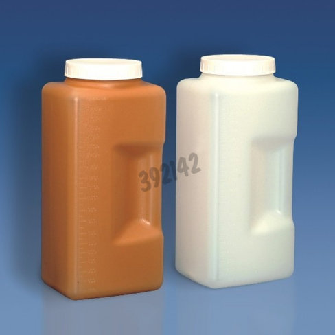 Flacon gradué PEHD blanc 95 x 115 x 245 mm x 52