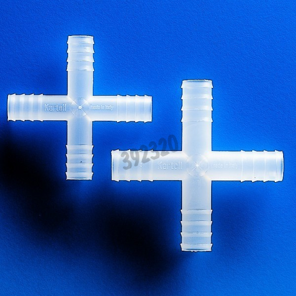 Raccord PP en croix Ø nominal 15 mm x 100