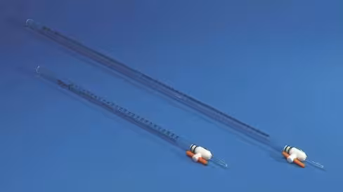 Burette 25 ml classe B 1/10 PVC PMP FEP