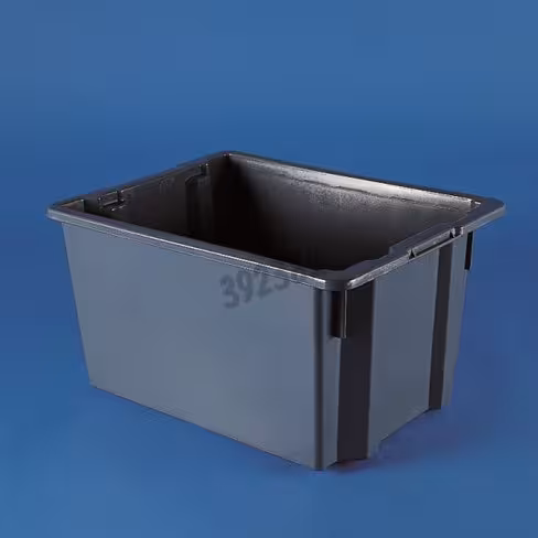 Bac gris PEHD 27 l longueur 340 mm largeur 455 mm hauteur 250 mm