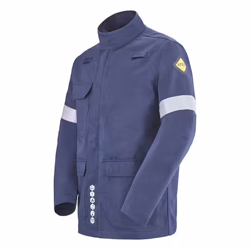 Veste ATEX Aragats - Cepovett - bandes rétro - marine - taille au choix