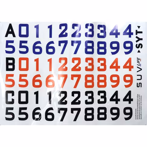 Marquage personnalisé sur bouclier - autocollant