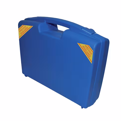 Malette de transport pour compresses et couvertures pour brûlure - bleu