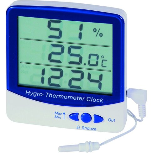 Thermomètre hygromètre triple affichage