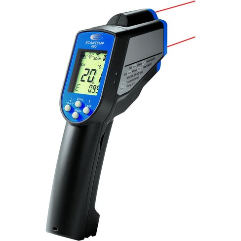 Thermomètre IR +1000°C visée laser 2 points