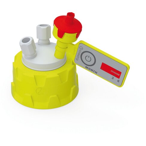 Bouchon GL45 b.safe avec 1 raccord capillaire 1 raccord Ø 6,35 mm et 1 soupape de ventilation