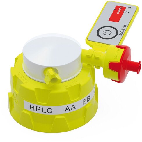 Bouchon GL45 b.safe avec 2 Raccord capillaire et 1 soupape de ventilation latéraux