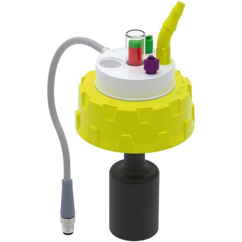 Bouchon S60 avec 1 indicateur de niveau 1 raccord GL14, 1 raccord olive 1 raccord de mise à la terre