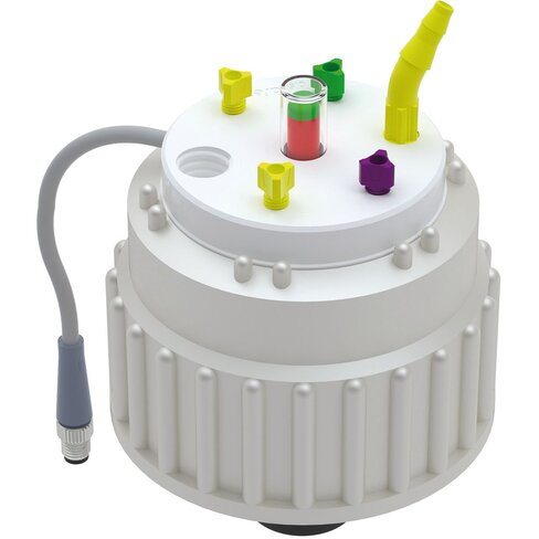 Bouchon B83 avec 1 indicateur de niveau 1 raccord GL14, 1 raccord olive et 4 Raccord capillaire