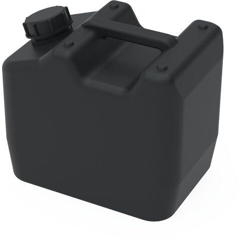 Bidon en PEHD antistatique col S60/61 embout coudé 10 l