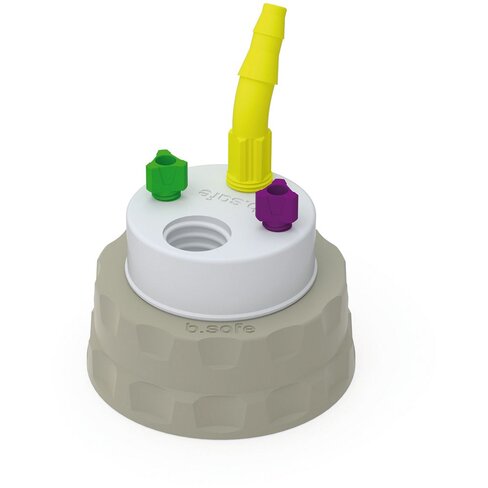 Bouchon S51 de récupération de déchets avec 1 raccord GL14 et 3 Raccord capillaire