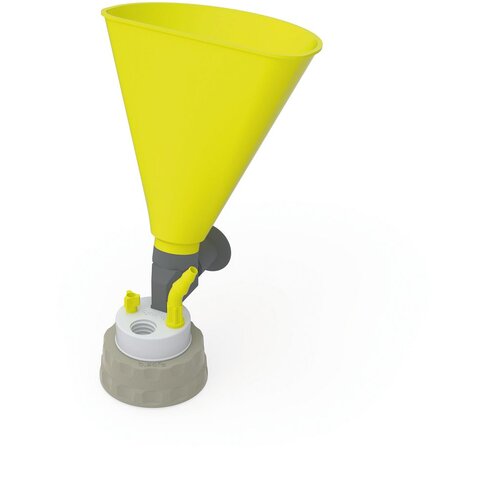 Bouchon S51 de récupération de déchets avec 1 entonnoir à poignée 1 raccord GL14, 1 raccord olive