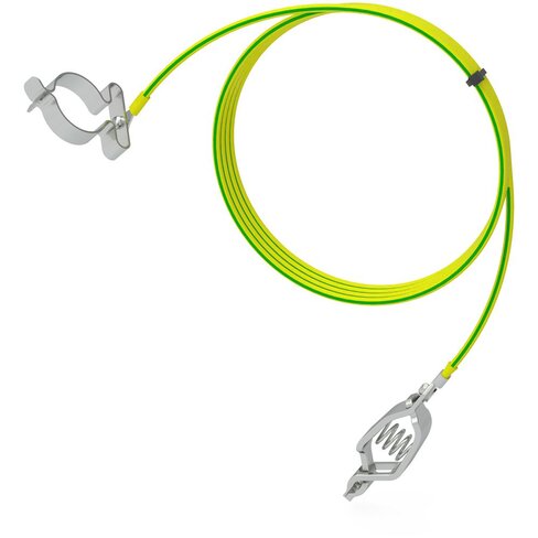 Câble de mise à la terre pince / Clip pour tuyau Ø 3,5 mm 1,5 m