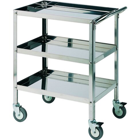 Desserte acier inox 900x600 mm 3 Plateau