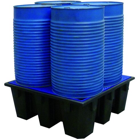 Bac de rétention avec caillebotis en plastique 240 l