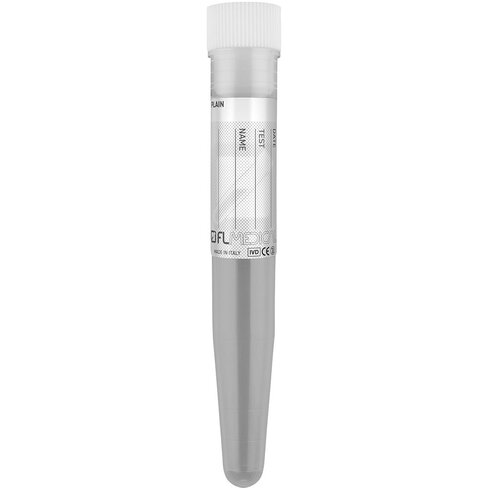Tube conique PP 16x100 mm bouchon blanc 10 ml x 800