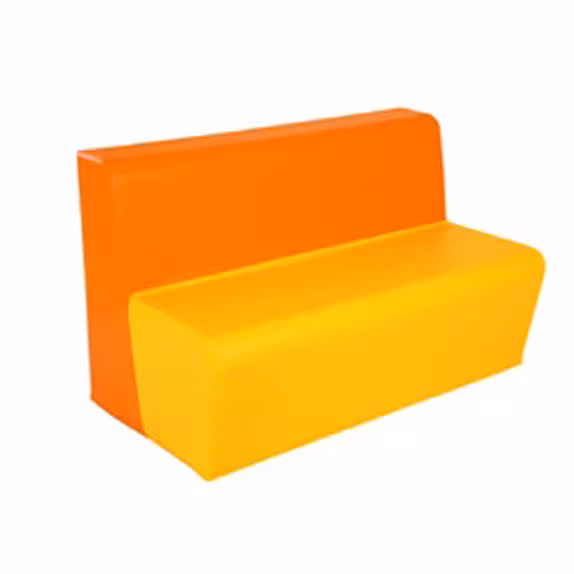 Banquette 2 places - h. d'assise 40 cm / 56458 coloris au choix