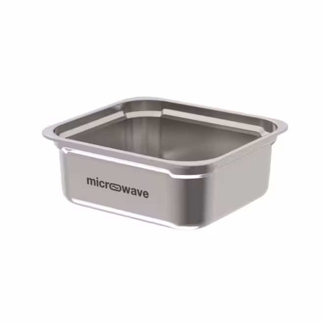 Bac gastronorme inox GN 1/6 Rieber spécial micro-ondes - pr. 60 mm