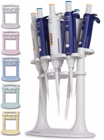 Portoir universel pour 7 micropipettes coloris menthe SOCOREX