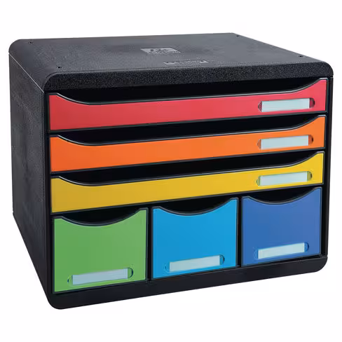 Module de classement - Exacompta - 6 tiroirs assortis format paysage