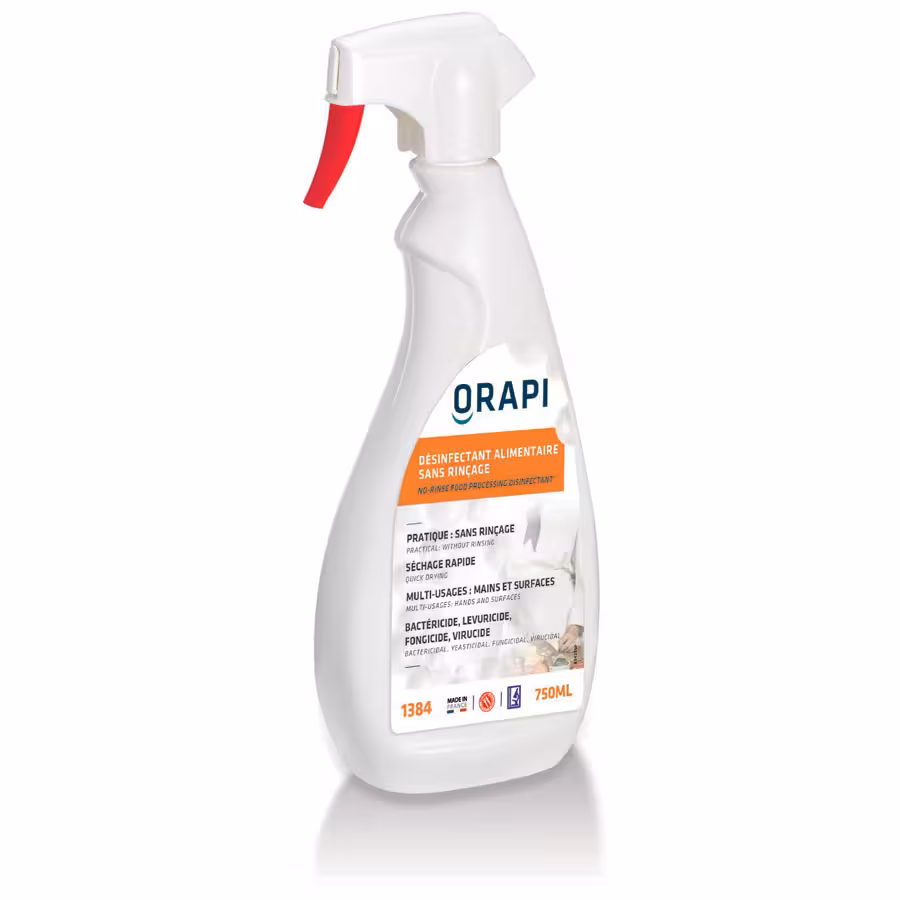 Désinfectant sans rinçage Carelys - carton de 6 pulvérisateurs de 750 ml