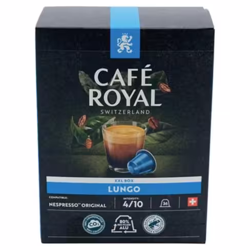 Café Café Royal Lungo - boîte de 36 capsules