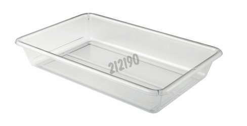 Bac plat 8l ABS transparent