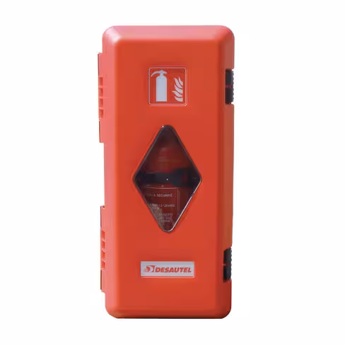 Coffret extincteur Promax 6 EV - porte rouge - coffre noir