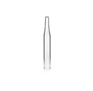 Micro-insert 0,1 ml, 34 x 5 mm, verre transparent, 1re classe hydrolytique, col 13 mm x 1000