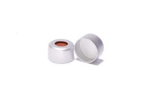 Bouchon à sertir, ND8, silicone creme/PTFE rouge, 1,5 mm, 50° shore A, haute pureté x 1000