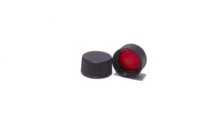 Bouchon à vis, ND15, fermé, butyle rouge/PTFE gris, 1,6 mm, 50° shore A x 1000