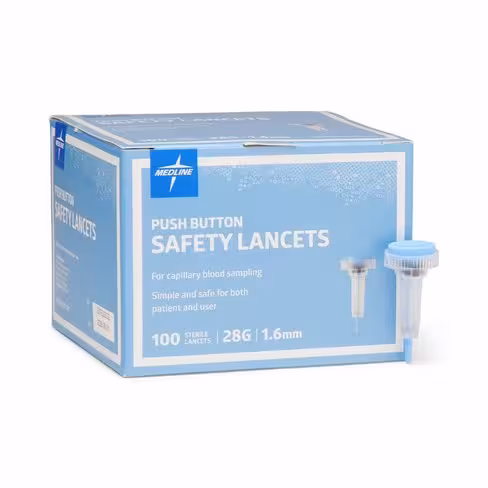 Autopiqueur 28G - profondeur 1,6 mm - flux micro - 1 carton de 18 boîtes de 200 unités
