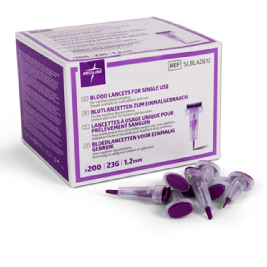 Autopiqueur pédiatrique - profondeur 1,2 mm - 1 carton de 18 boîtes de 200 unités
