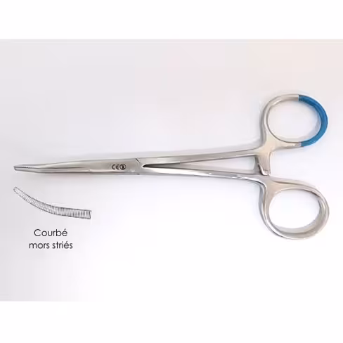 Pince Mosquito 12 cm courbe inox UU stérile/1 Boîte de 100 unités