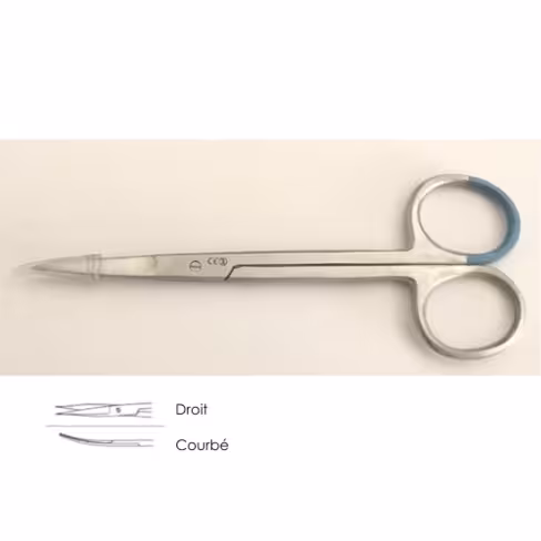 Ciseaux Stevens 14 cm courbes inox UU stérile/1 Boîte de 100 unités