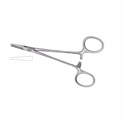 Porte aiguille Halsey 12,5 cm inox UU stérile/1 Boîte de 100 unités