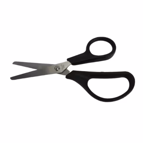 Ciseaux 13 cm bouts ronds grandes anses plastiques stérile/1 Boîte de 80 unités