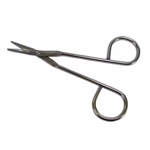 Ciseaux 11 cm bouts pointus métalliques UU stérile/1 Boîte de 100 unités