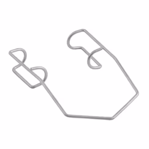 Blépharaostat Kratz fenêtré - h 42,75 mm - anses ouvertes - Ø du fil 0,97 mm - boîte de 10 unités